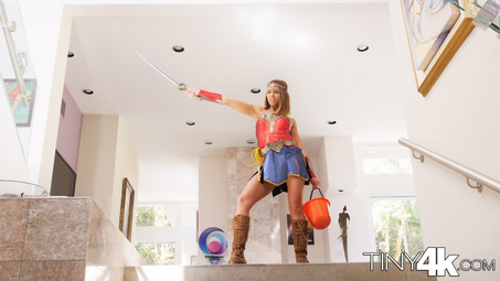 Picture 6 - Adriana Chechik on Tiny4k in Super Hero Goes Trick Or Treating