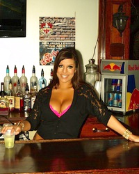 Briana Lee Online Working The Bar In A Thong