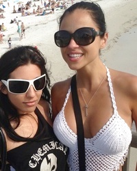 Janessa Brazil candid beach shots