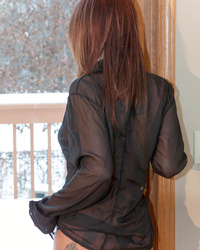 Nikki Sims Lingerie In Winter